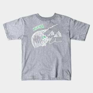 Skull Slide Wht Kids T-Shirt